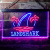 Landshark Palm Tree Island LED Sign Man Cave Home Bar Pub Decor