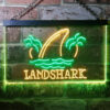 Landshark Palm Tree Island LED Sign Man Cave Home Bar Pub Decor