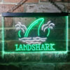 Landshark Palm Tree Island LED Sign Man Cave Home Bar Pub Decor