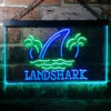 Landshark Palm Tree Island LED Sign Man Cave Home Bar Pub Decor