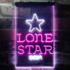 Lone Star Bar Neon Light LED Sign Man Cave Decor