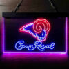 Los Angeles Rams Crown Royal Bar LED Sign Home Bar Man Cave Decor