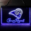 Los Angeles Rams Crown Royal Bar LED Sign Home Bar Man Cave Decor