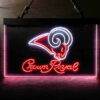 Los Angeles Rams Crown Royal Bar LED Sign Home Bar Man Cave Decor