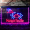 Margaritaville Crab LED Sign Home Bar Decor