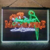 Margaritaville Jimmy Buffett Parrot 3-Color LED Sign Man Cave Home Bar Pub Decor