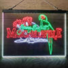 Margaritaville Jimmy Buffett Parrot 3-Color LED Sign Man Cave Home Bar Pub Decor