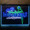 Margaritaville Jimmy Buffett Parrot 3-Color LED Sign Man Cave Home Bar Pub Decor