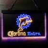 Miami Dolphins Corona Extra LED Sign Man Cave Home Bar Pub Decor