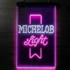 Michelob Light Red Ribbon LED Sign Man Cave Home Bar Pub Decor