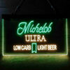 Michelob Ultra Light Low Carb Red Ribbon LED Sign Home Bar Decor