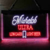 Michelob Ultra Light Low Carb Red Ribbon LED Sign Home Bar Decor