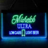 Michelob Ultra Light Low Carb Red Ribbon LED Sign Home Bar Decor