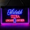 Michelob Ultra Light Low Carb Red Ribbon LED Sign Home Bar Decor