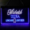 Michelob Ultra Light Low Carb Red Ribbon LED Sign Home Bar Decor