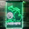 Michigan Jack Daniel's Home Bar Neon Light LED Sign Man Cave Decor