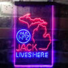 Michigan Jack Daniel's Home Bar Neon Light LED Sign Man Cave Decor