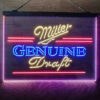 Miller Genuine Draft 3-Color LED Sign Man Cave Home Bar Pub Decor