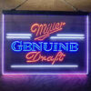 Miller Genuine Draft 3-Color LED Sign Man Cave Home Bar Pub Decor