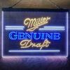 Miller Genuine Draft 3-Color LED Sign Man Cave Home Bar Pub Decor