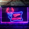 Miller High Life Deer Hunt Home Bar Neon Light LED Sign Decor