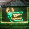 Miller High Life Deer Hunt Home Bar Neon Light LED Sign Decor