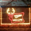 Miller High Life Deer Hunt Home Bar Neon Light LED Sign Decor