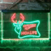 Miller High Life Deer Hunt Home Bar Neon Light LED Sign Decor