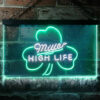 Miller High Life Shamrock LED Sign Home Bar Decor