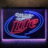 Miller Lite Classic 3-Color LED Sign Man Cave Home Bar Pub Decor