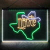 Miller Lite Cowboys Hat Texas 3-Color LED Sign Man Cave Home Bar Pub Decor