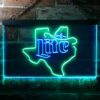 Miller Lite Cowboys Hat Texas LED Sign Home Bar Decor