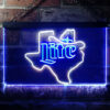 Miller Lite Cowboys Hat Texas LED Sign Home Bar Decor