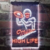 Miller Lite High Life Football LED Sign Home Bar Decor