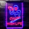 Miller Lite High Life Football LED Sign Home Bar Decor