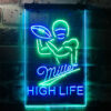 Miller Lite High Life Football LED Sign Home Bar Decor