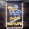 Miller Lite High Life Football LED Sign Home Bar Decor