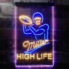 Miller Lite High Life Football LED Sign Home Bar Decor