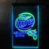 Miller Lite Motorcycle Bikers Garage LED Sign Man Cave Home Bar Pub Decor