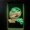 Miller Lite Motorcycle Bikers Garage LED Sign Man Cave Home Bar Pub Decor