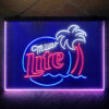 Miller Lite Palm Tree 3-Color LED Sign Man Cave Home Bar Pub Decor