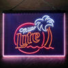 Miller Lite Palm Tree 3-Color LED Sign Man Cave Home Bar Pub Decor