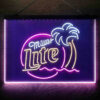 Miller Lite Palm Tree 3-Color LED Sign Man Cave Home Bar Pub Decor