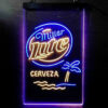 Miller Lite Palm Tree Cerveza Island LED Sign Man Cave Home Bar Pub Decor