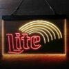 Miller Lite Rainbow LED Sign Man Cave Home Bar Pub Decor