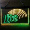 Miller Lite Rainbow LED Sign Man Cave Home Bar Pub Decor