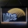 Miller Lite Rainbow LED Sign Man Cave Home Bar Pub Decor