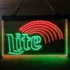 Miller Lite Rainbow LED Sign Man Cave Home Bar Pub Decor