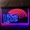 Miller Lite Rainbow LED Sign Man Cave Home Bar Pub Decor