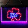 Miller Lite Shamrock LED Sign Man Cave Home Bar Pub Decor